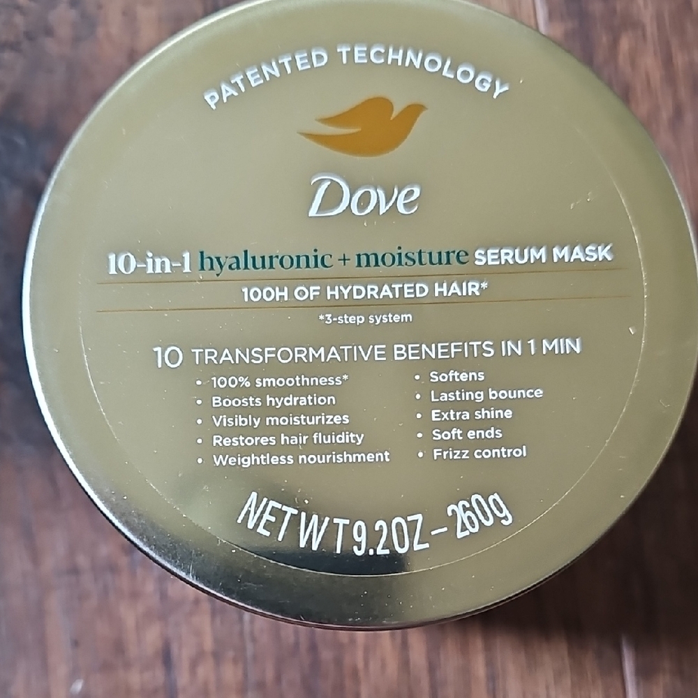 Dove 10-in-1 Hyaluronic + Moisture Serum Mask — Gold